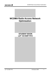 WCDMA radio network optimization