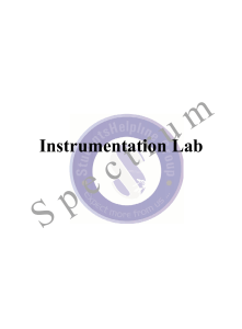 Metrology & Instrumention Lab