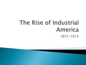 Unit 1 The Rise of Industrial America