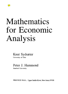 SydsaeterHammondMathematics Economic