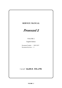 ProSound2 Service Manual ENG MN2-2037 Vol 2 rev0 C