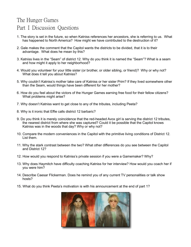 The Hunger Games Discussion Questions