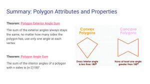 Unit 4  Polygons Summary D1
