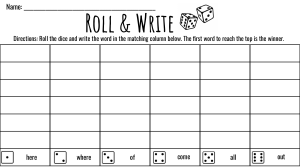 Roll and write