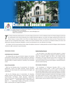 College of Educ Catalogue