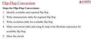 flipflop conversion Registers and counters