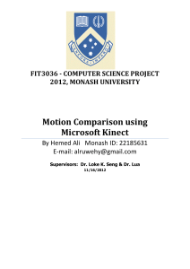 Motion Comparison Using Microsoft Kinect