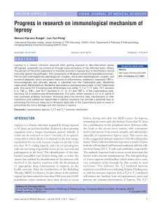 Progress in research on immunological mechanism of leprosy