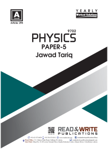 Solved paper 5 Physics - collection