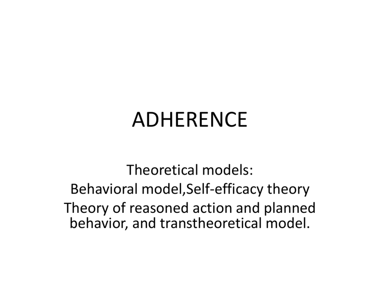 adherence