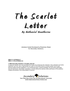 Scarlet Letter Unit (Secondary Solutions)