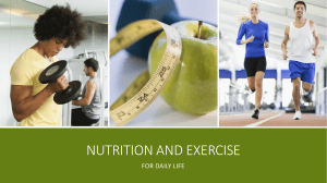Nutrition and exercise ppt
