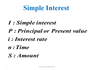 Mateitrial of Simple and Compound Interest