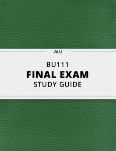 BU111  Final Exam Guide   Comprehensive Notes for the exam   37 pages long 1 (1)