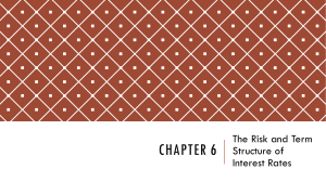 Chapter 6 - The Risk and Term Structure of Interest Rates 