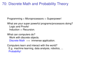 Discrete Math & Probability Theory Lecture Notes