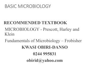 BASIC MICROBIOLOGY lecture. Full pdf.