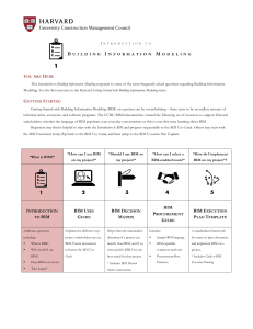 BIM Introduction: Harvard's Guide to Building Information Modeling