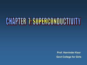 Chapter Superconductivity