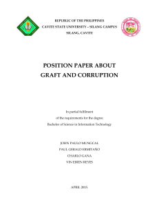 GRAFT AND CORRUPTION