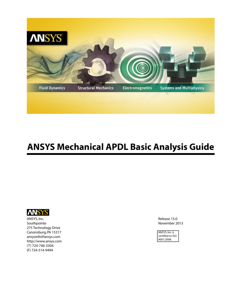 ansys apdl commands pdf