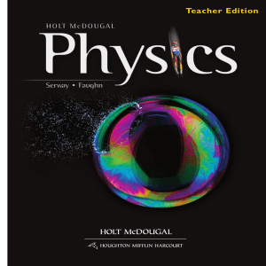 Holt's physics (teacher edition)