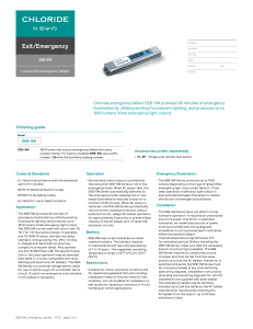 deb-5w emergency ballast