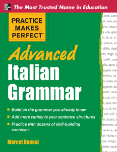 Advanced Italian grammar by Danesi, Marcel
