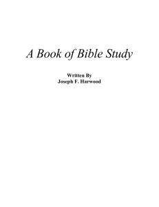 A Book of Bible Study