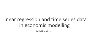 Linear regression in economics