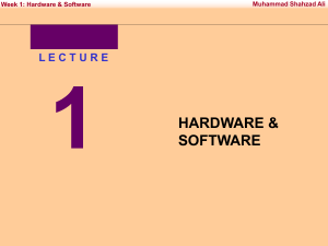 ICT - Grade-8 - Week-1 - Semester-1 - Chapter-1 [Hardware and Software]