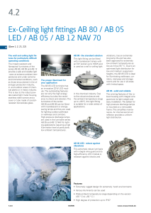 AB05 AB80 AB12 LED and HID Ex-Ceiling Light Fixtures Catalog Lavitek