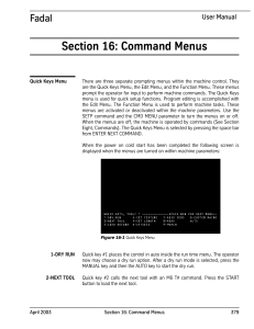 Sect 16 Command Menus