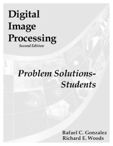 Digital Image Processing - Problem Solutions - Students