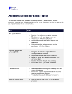 GS Associate Developer Exam Topics 21.1