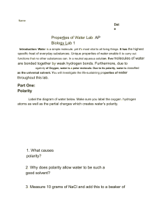 prop of water lab 2021