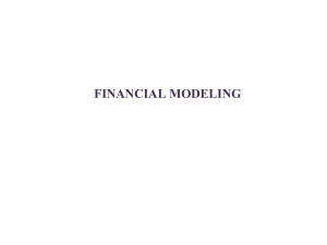What is financial modeling