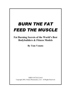 Burn the Fat, Feed the Muscle - Tom Venuto