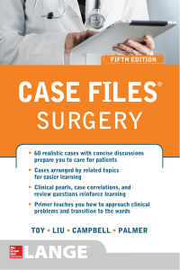 Case Files Surgery by Eugene Toy, Terrence Liu, Andre Campbell, Barnard Palmer