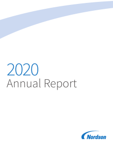 Nordson 2020 Annual Report