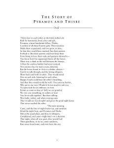 Pyramus & Thisbe Text