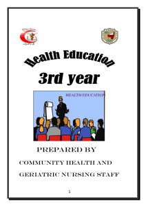 health education 2021-2022