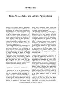 Rock Art Aesthetics and Cultural Appropriation