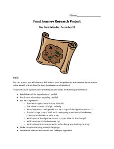 Food Journey Project