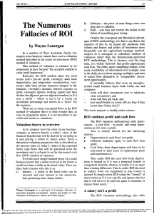 The numerous fallacies of ROI
