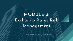 Exchange Rates Risk Management Presentation