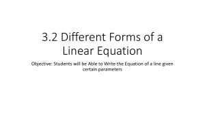 3.2 Writing Linear Equations  (1)