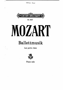 Balletmusik Mozart