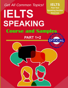 @pdfbooksyouneed IELTS Speaking Course and Samples Part 1+2