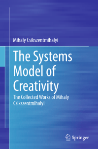 Csikszentmihalyi2014 Book TheSystemsModelOfCreativity